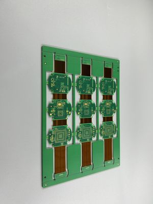 12 strati rigidi e flessibili di alluminio a circuito stampato con maschera di saldatura gialla