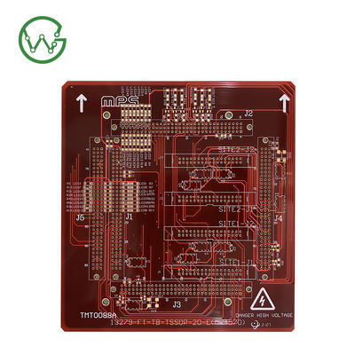 Red HDI PCB Manufacturing 4-20 Layer Count Spessore della scheda 0,2-3,2 mm
