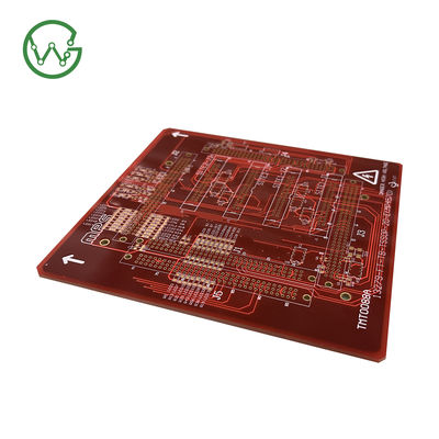 Red HDI PCB Manufacturing 4-20 Layer Count Spessore della scheda 0,2-3,2 mm